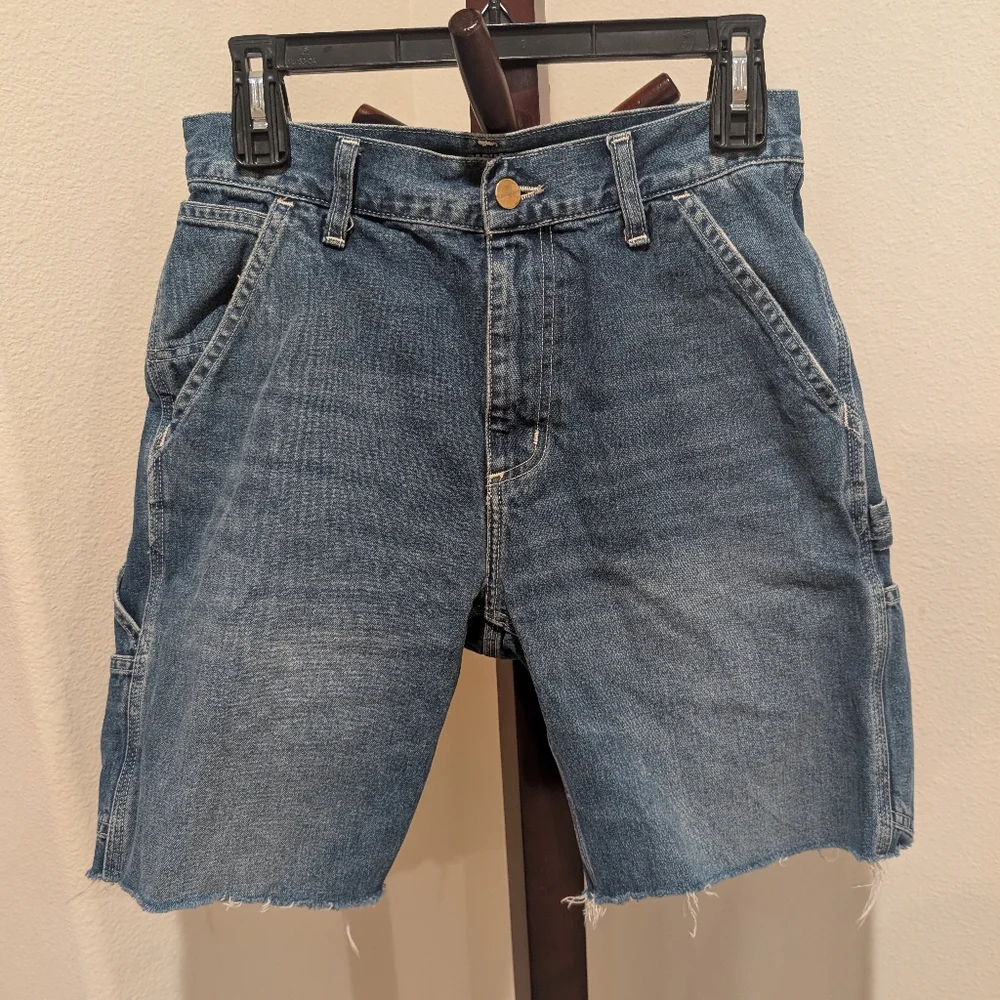 Carhartt WIP Denim Cutoff Shorts, Size 26 - Picture 9 of 10